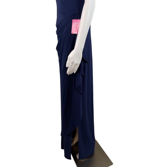 R&M Richards Blue Formal Sleeveless Long Dress - Picture 6 of 10